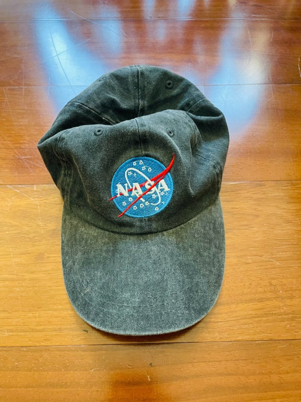 Vintage NASA baseball hat, One Size, Dark Grey